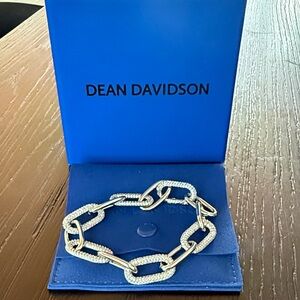 Dean Davidson Solene Pavé Link Bracelet in Silver and Cubic Zirconia